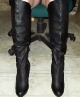 Black leather boots on a chair Click to see Marvin1400’s pic