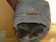 Indelible toe prints and foot marks in an open-toe slipper. This slipper had been worn for EIGHT years, on a semi-regular basis before getting cummed hard. Click to see dualduality’s pic
