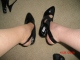 More punishment for the SKIMMERS! The SLINGS digging into the heel box. Click to see shuz2trash’s pic
