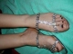 silver strappy sandals with huge cumshot6 Click to see hoes4toes’s pic