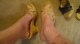 Trying on the beige wooden Bongos. Click to see shuz2trash’s pic