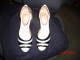 The armadillos on the computer chair. Getting ready to sit on them to test the heel strength. Click to see shuz2trash’s pic