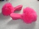 1970s pink fluffy wedge mules Click to see fluffywedgefan’s pic