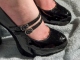 Cum on old Mossimo MaryJanes. Be sure to examine the toe cleavage area. . . Click to see balleshoejob’s pic