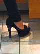 Gorgeous Italian hottie in peep toe platforms Click to see heels2toes’s pic