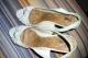 These white Fioni slings no longer are white. Blue tint makes them look different. Click to see shuz2trash’s pic