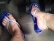 Driving in my smelly flip flops, what would you do with the flip flops? Click to see KellysFeet’s pic