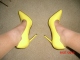 Back to the yellow heels. These size 10's are a little big for me. Click to see shuz2trash’s pic